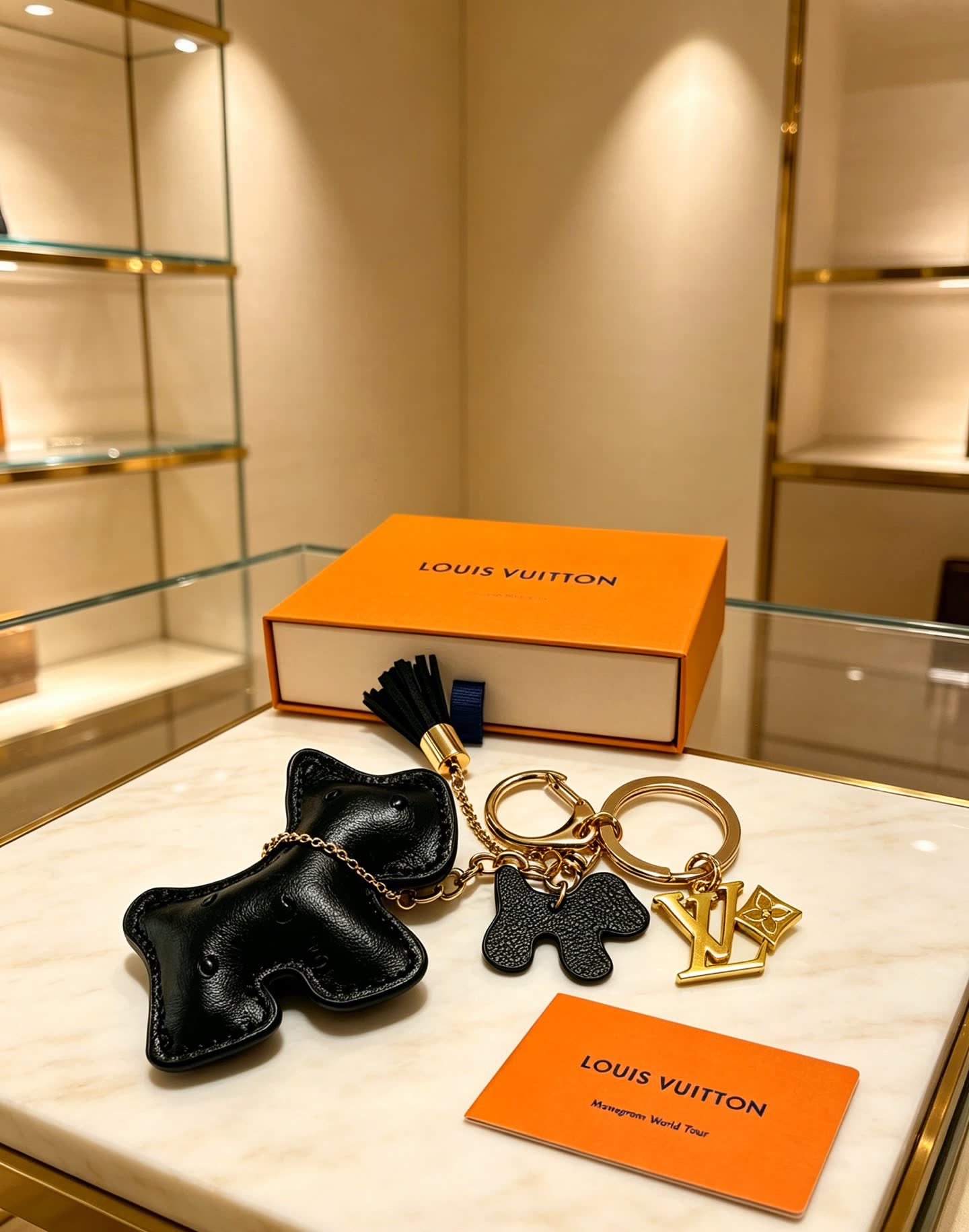 Louis Vuitton Monogram World Tour Keychain